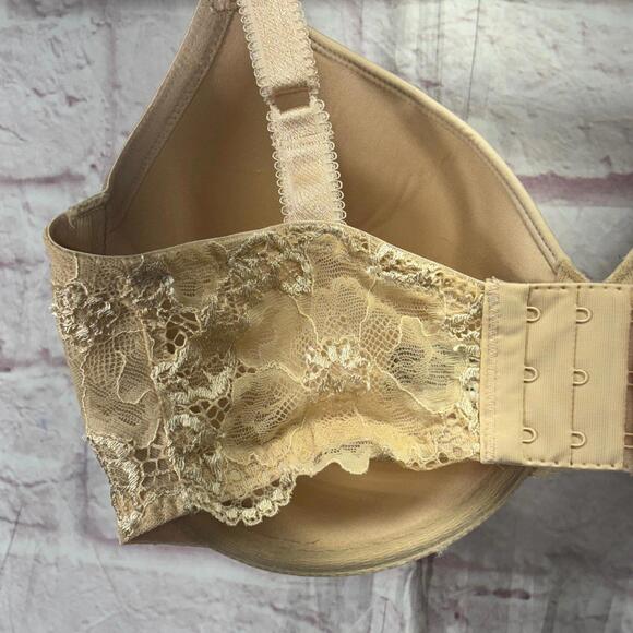 Wacoal Beige Lace Underwire Bra Size 34DDD - Picture 5 of 7